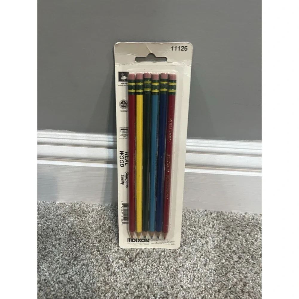 Vtg Ticonderoga Erasable Colored Pencils And Red Pencils 11126,‎ 13941